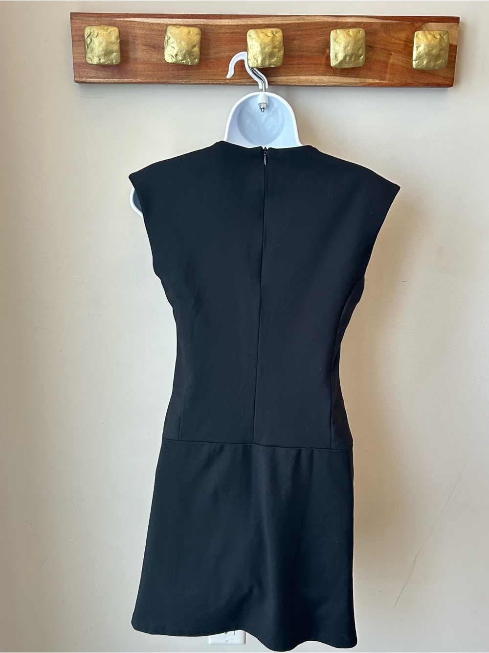 🇨🇦 MELISSA NEPTON Dress Black & Ivory Geometric Office Siren Corporate Girlie XS - Picture 5 of 11